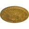 Ekena Millwork Tristan Ceiling Medallion (Fits Canopies up to 5 1/2"), Hand-Painted Pharaohs Gold, 26"OD x 3"P CM26TNPGS - alternate 2
